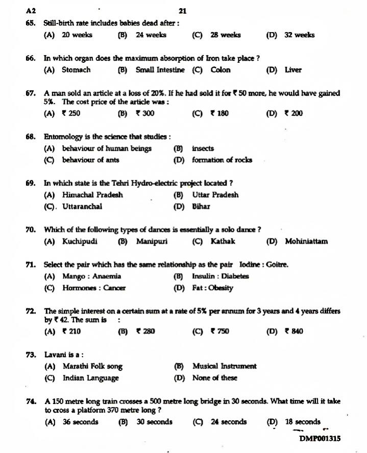 Questions ASM Exam